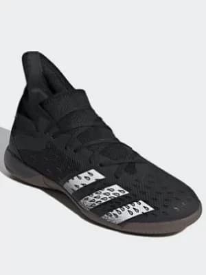 Image of adidas Predator Freak.3 Indoor Boots, Black/White, Size 10.5, Men