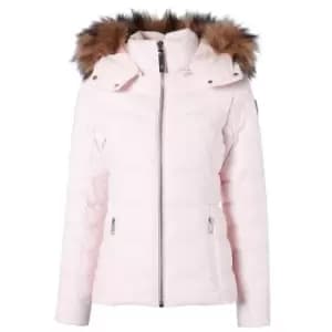 Image of Holland Cooper Womens Whistler Puffer Ice Pink XS