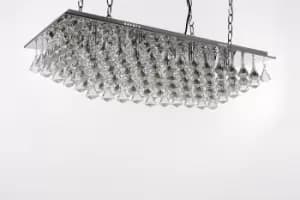 Image of Parma 8 Light Oblong Polished Chrome Ceiling Fitting