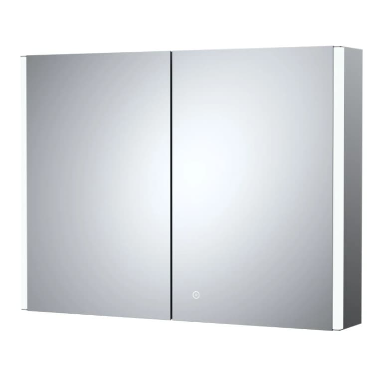 Image of Balterley Touch Sensor Mirror Cabinet 2 Shelves Demister Shaver Socket 800mm White