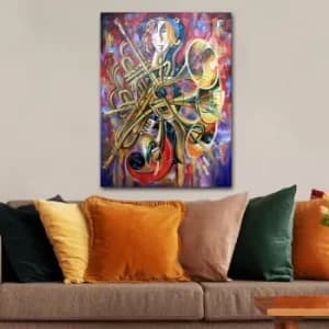 Image of 1105724408_70100 Multicolor Decorative Canvas Painting