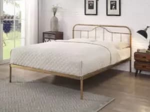 Image of Flintshire Oakenholt 5ft King Size Antique Bronze Metal Bed Frame