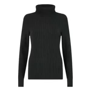 Image of Yumi Black Turtle Neck Knitted Jumper - Black