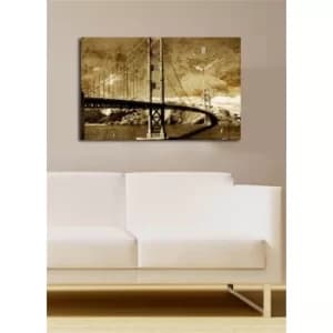 Image of 5070CS-66 Multicolor Decorative Canvas Wall Clock