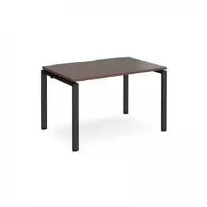 Image of Adapt starter unit single 1200mm x 800mm - Black frame and walnut top