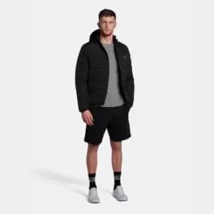 Image of Mens Jet Black Sweat Shorts - L