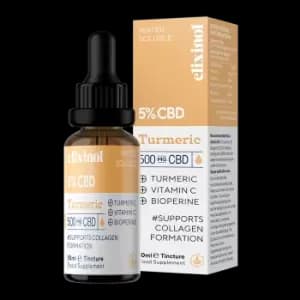 Image of Elixinol Turmeric 500mg CBD Water Soluble Oil 10ml