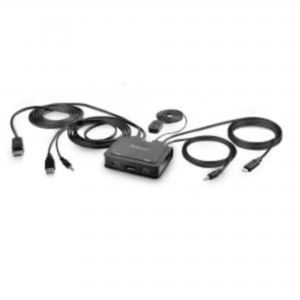 Image of StarTech.com 2-Port Hybrid USB-C DisplayPort Cable KVM Switch with EXR8ST10390549