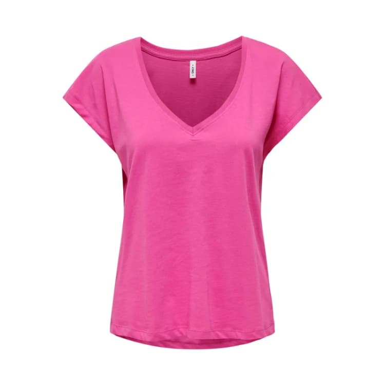 Image of Only Womens v-neck T-Shirt Only Winnie Rose Female XS
