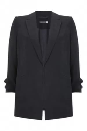 Image of Mint Velvet Cupro Blazer - Ink