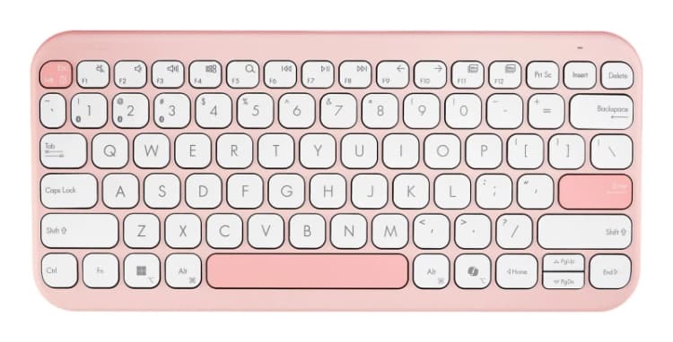 Image of ASUS Marshmallow KW100 keyboard Home Bluetooth QWERTZ German Pink