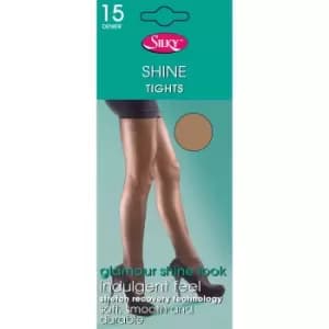 Image of Silky Womens/Ladies Shine Tights (1 Pair) (Small (32a-36a)) (Nude)