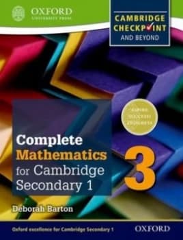 Image of Oxford International Maths for Cambridge Secondary 1 Student Book 3 by Deborah Barton Book