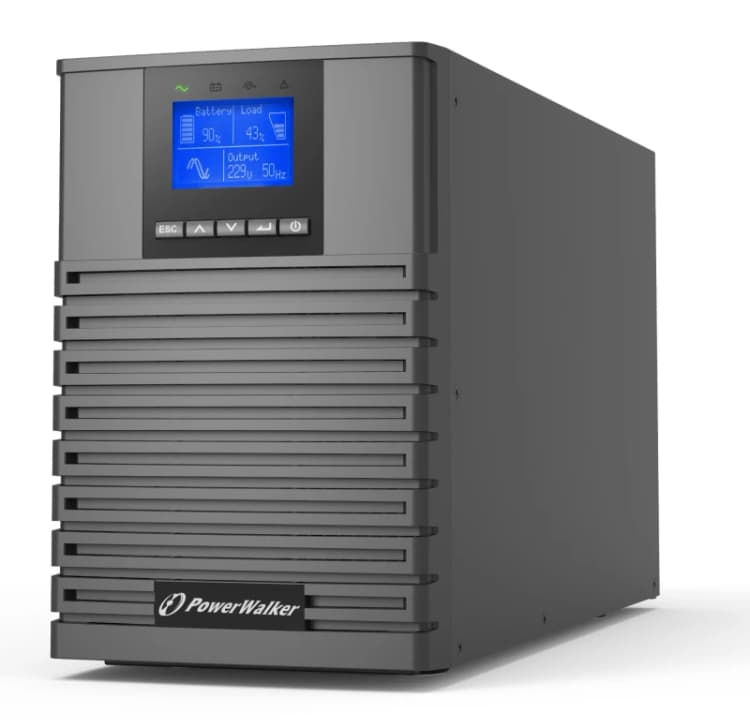 Image of PowerWalker VFI 1000 ICT IoT uninterruptible power supply (UPS) Double