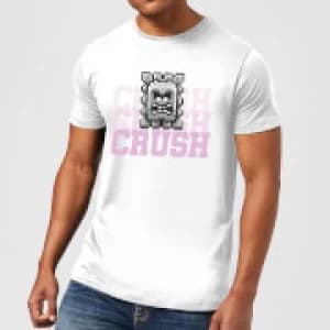 Image of Super Mario CRUSH CRUSH CRUSH Mens T-Shirt - White - 3XL