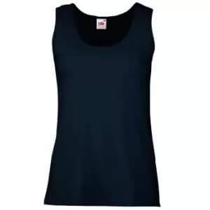Image of Fruit Of The Loom Ladies/Womens Lady-Fit Valueweight Vest (S) (Deep Navy)