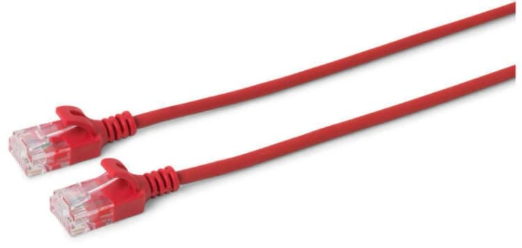 Image of Microconnect V-UTP602R-SLIM networking cable Red 2m Cat6 U/UTP (UTP)