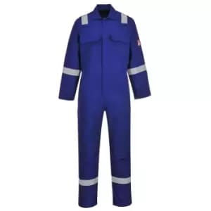 Image of Biz Weld Mens Iona Flame Resistant Coverall Royal Blue XL 32"