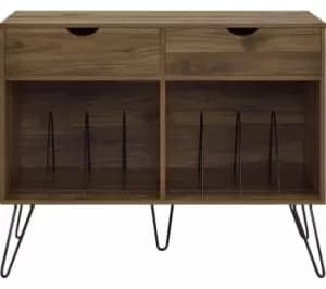Image of DOREL HOME Concord 1323222COMUK Turntable Stand - Walnut