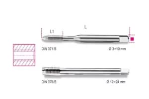 Image of Beta Tools 429FP HSS Cobalt 5% Clearance Tap Coarse Thread M10 x 1.5mm 004290010
