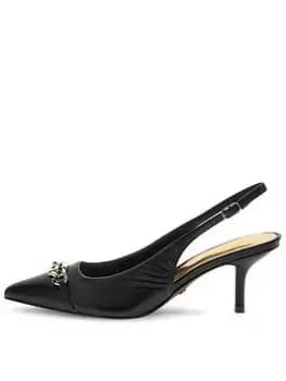 Image of Guess Guess Sdina Sling Back Heel - Black, Size It/Eu 40 = UK 7, Women