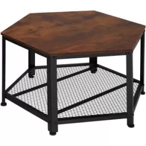 Image of Tectake - Coffee table Norwich - lamp table, side table, coffee table with storage - industrial dark - industrial dark