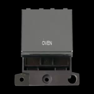 Image of Click Scolmore MiniGrid 20A Double-Pole Ingot Oven Switch Black Nickel - MD022BN-OV