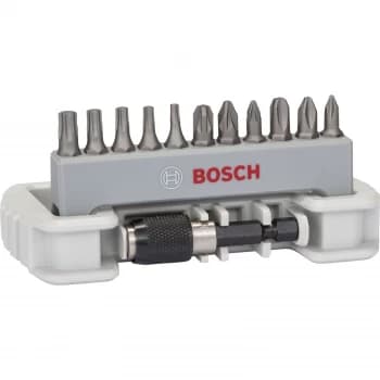 Image of Bosch Accessories 2608522129 Bit set 12 Piece Phillips, Pozidriv, TORX socket