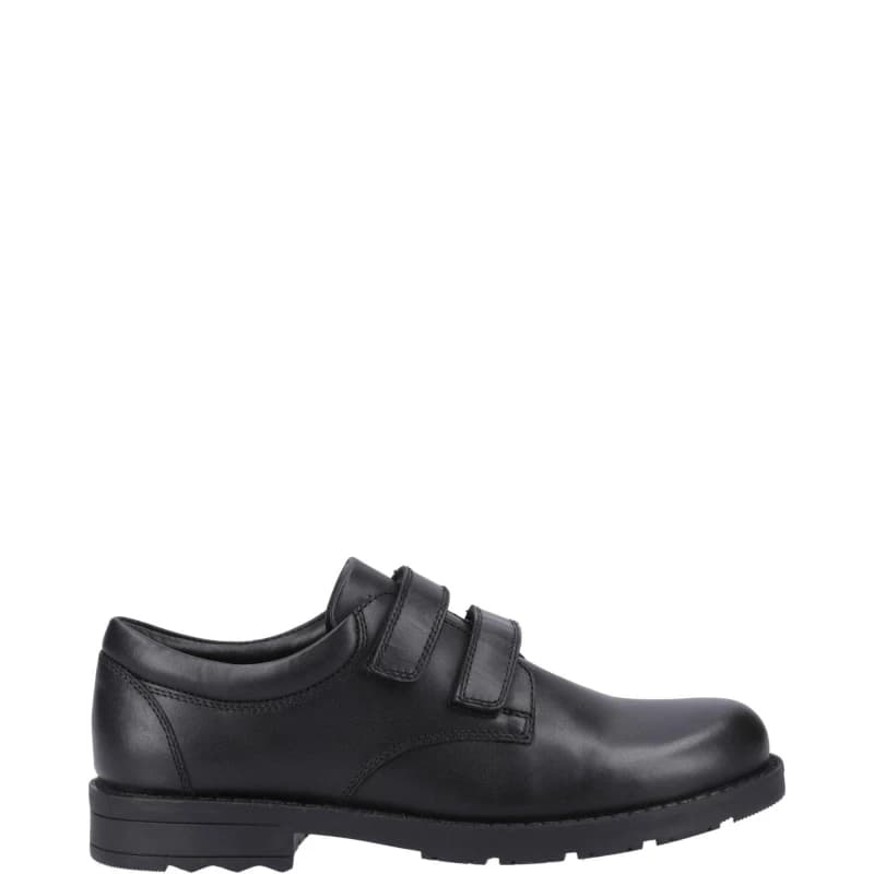 Image of Hush Puppies Barry Senior Leather School Shoes UK Size 4 (EU 37) Black HUS840-BLACK-4