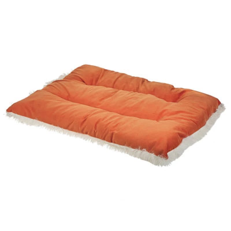 Image of Beliani Pet Bed Ergani Velvet Orange