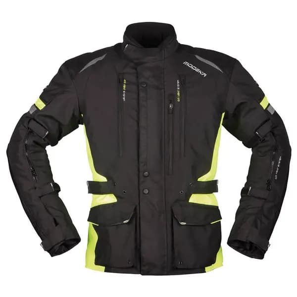 Image of Modeka Jacket Striker II Jacket Black Yellow Size M