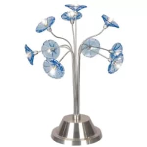 Image of Petflow Table Lamp Satin Nickel