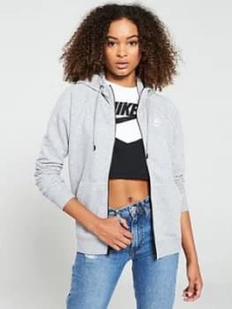 Image of Nike Nsw Essential Fz Hoodie - Grey Heather