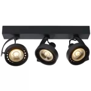 Image of Lucide DORIAN - Ceiling Spotlight Bar - LED Dim to warm - GU10 - 3x12W 2200K/3000K - Black