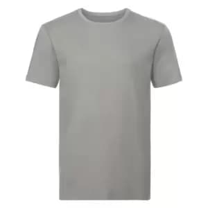 Image of Russell Mens Organic Short-Sleeved T-Shirt (XXL) (Stone)
