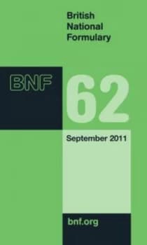 Image of Bnf 62 September 2011 by British Medical Association and Royal Pharmaceutical Society of Great Britain Paperback