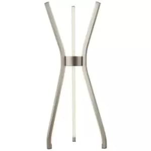 Image of Searchlight Lighting - Searchlight TRIPOD - LED 3 Light Table Lamp - Satin Nickel
