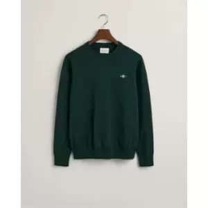 Image of Gant Classic Cotton C-Neck Bordeaux Mela - Green