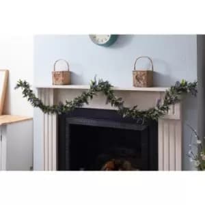 Image of Lavender Flower Garland Purple Artificial Foliage Wedding Decor - Smart Garden