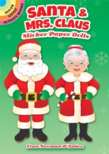Image of santa and mrs claus sticker paper dolls 9780486837550