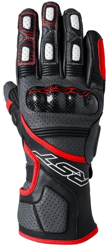 Image of RST Fulcrum Gloves Grey Red Black Size 11