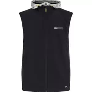Image of Calvin Klein Performance Metallic Hooded Vest - Black