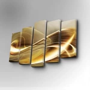 Image of 5PUC-036 Multicolor Decorative Canvas Painting (5 Pieces)