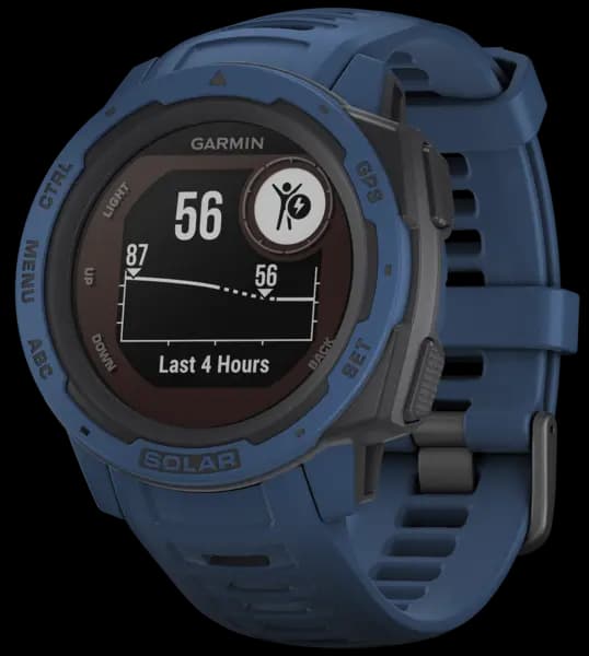 Image of Garmin Watch Instinct Solar Tidal Blue - Black GMN-252