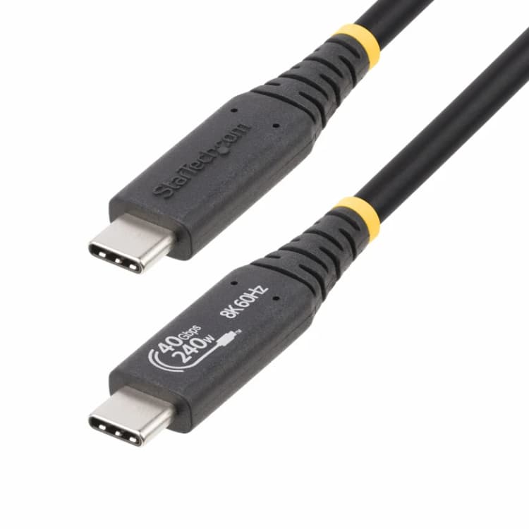 Image of StarTech.com 1m USB4 Cable, USB-C 40 Gbps 1M-40G-USB4-CABLE