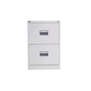 Image of Talos 2 Drawer Filing Cabinet White KF78765