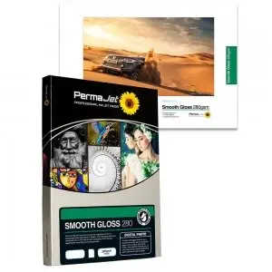 Image of PermaJet Smooth Gloss 280 gsm 6x4 100 Pack