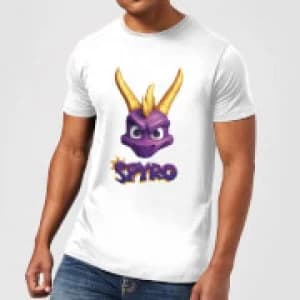 Image of Spyro Face Mens T-Shirt - White - 3XL