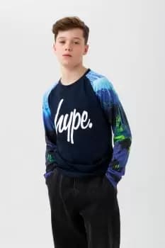 Image of Reef Spray Script Long Sleeve T-Shirt