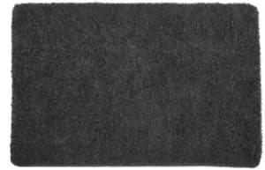 Image of Buddy Plain Shaggy Mat Rug - 200x140cm - Charcoal.